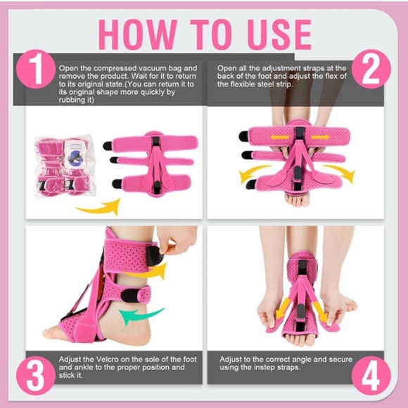 Pink Women’s Plantar Fasciitis Night Splint - Picture 6 of 6